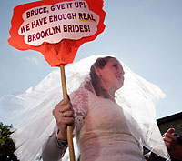 Atlantic Yards foes walk against Bruce