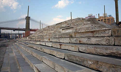 Brooklyn Bridge Park is being built