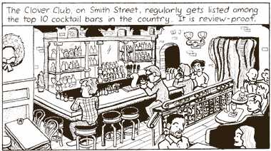 Our roving Bartoonist toasts the Clover Club