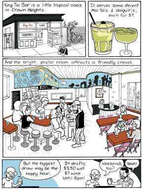 Bartoonist goes tropical in Crown Heights