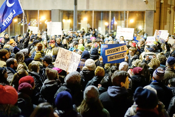 Brooklynites party outside federal courthouse after judge blocks Trump’s deportations