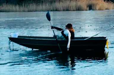 Wedged in! Swans frozen in Prospect Park Lake saved, free birds once more