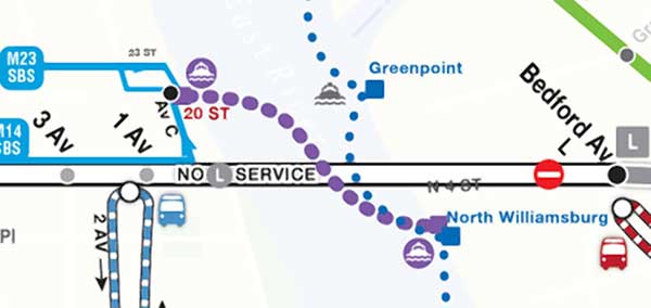 Water surprise! New ferry service will offer free bus transfers during L-train shutdown