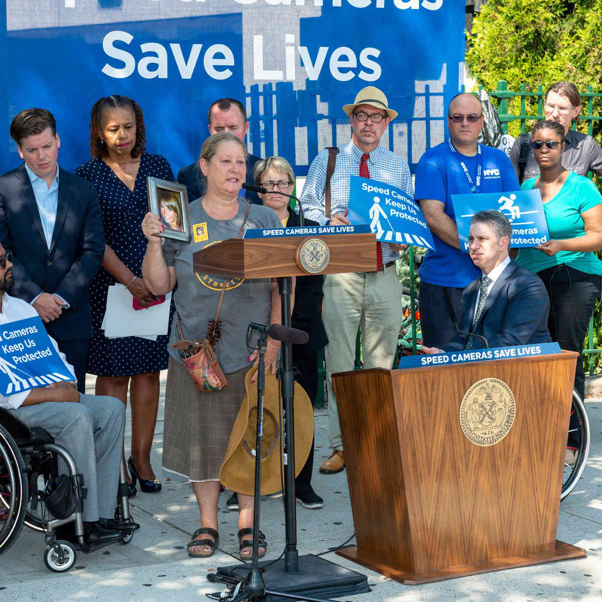 Race to beat the bell: Locals, pols call on state to pass speed-camera bill before kids return to school