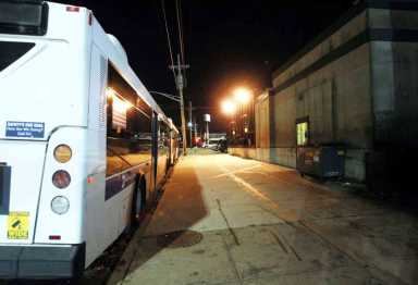 Boxed in! Illegally parked buses obstruct businesses around MTA depot