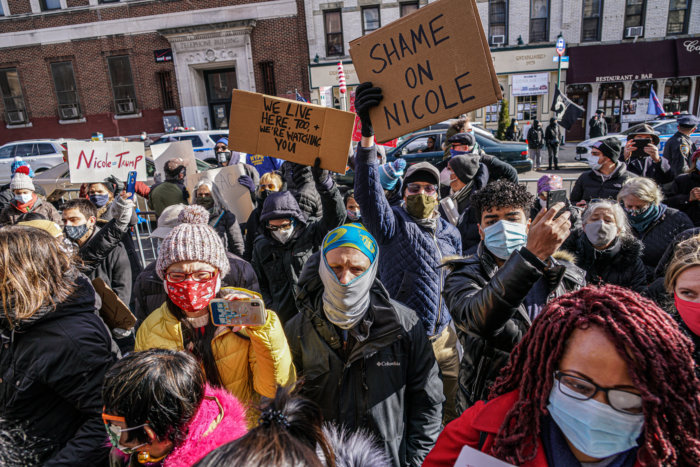 protest nicole malliotakis