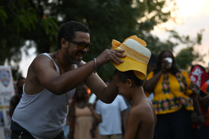 parent and child at national night out