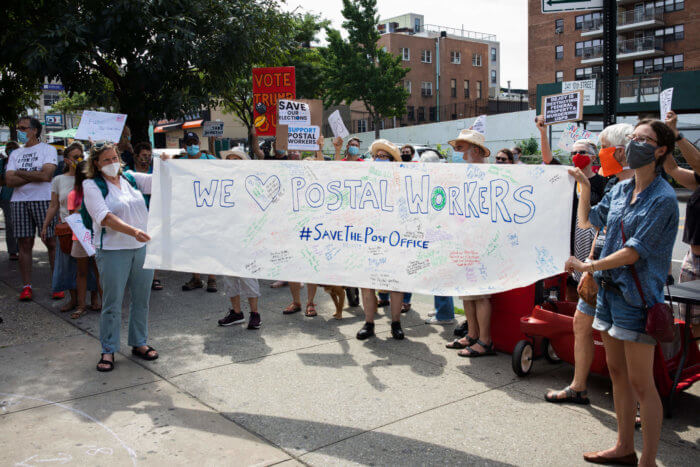 postal service rally