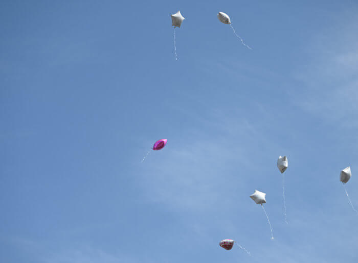 balloon release at funeral