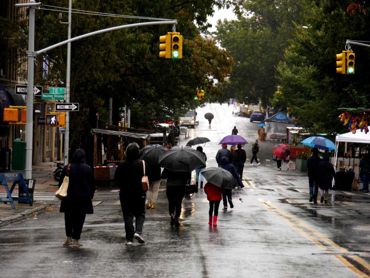 people in street at third avenue festival