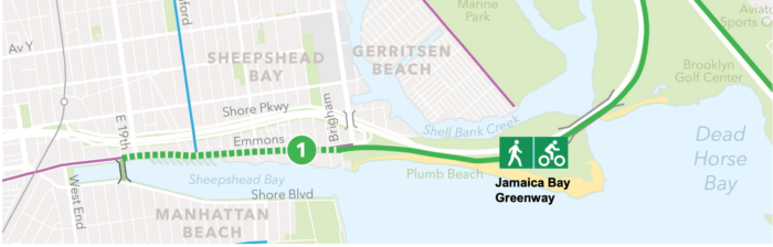 emmons avenue bike lane connection