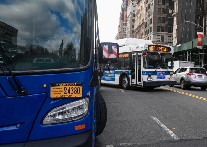 MTA bus in brooklyn