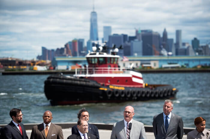tugboat in new york harbor