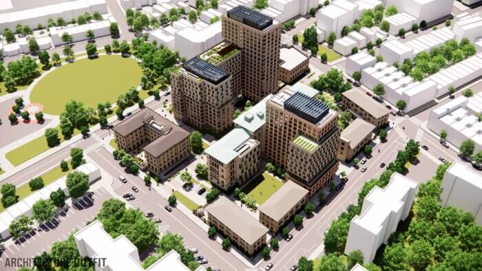 greenpoint hospital shelter rendering