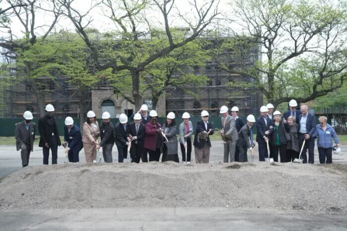 men's shelter groundbreaking in east williamsburg
