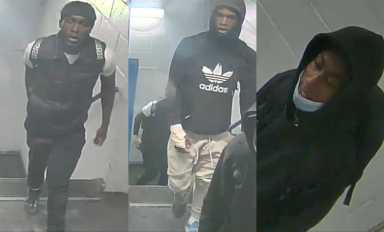 Police are looking for these three individuals in connection with a violent robbery of a 13-year-old at Kings Plaza Mall on May 7.
