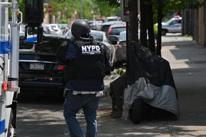 Hostage negotiators worked for nearly 2 hours before getting the suspect into custody in Brownsville.
