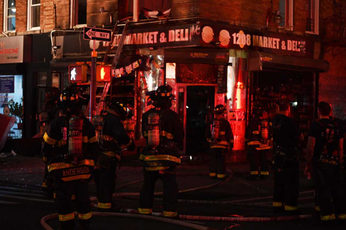 The two alarm fire raced through a four-story mixed occupancy at 292 Hawthrone St. in Prospects Lefferts Gardens.