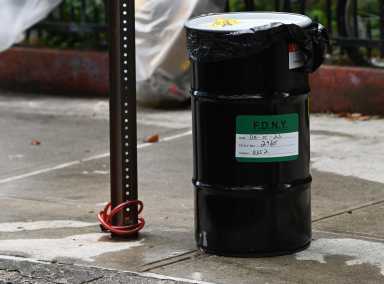 lithium-ion battery in barrel