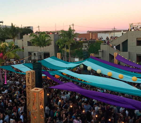 Exterior of Avant Gardner's Brooklyn Mirage outdoor concert venue.