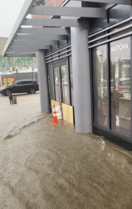 floodwaters in brooklyn navy yard
