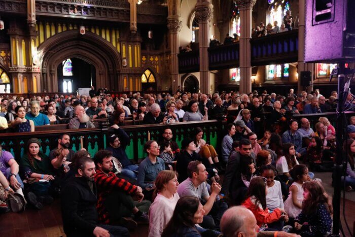 Crowd at Brooklyn Folk Festival