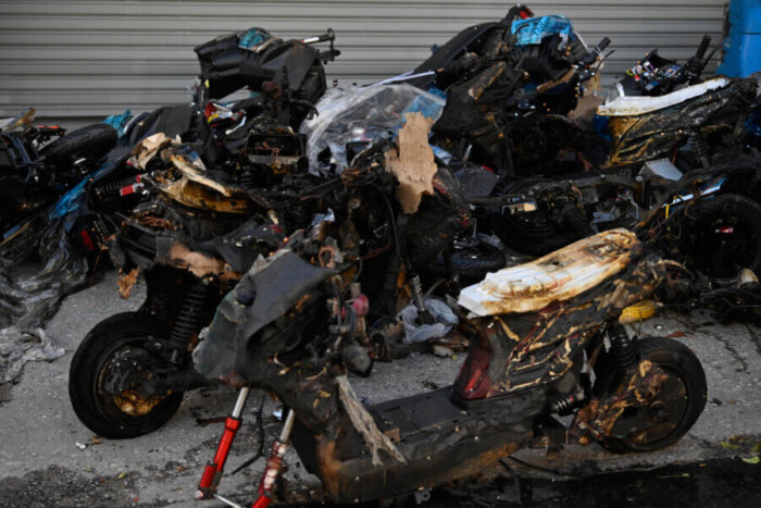 battery bike fire