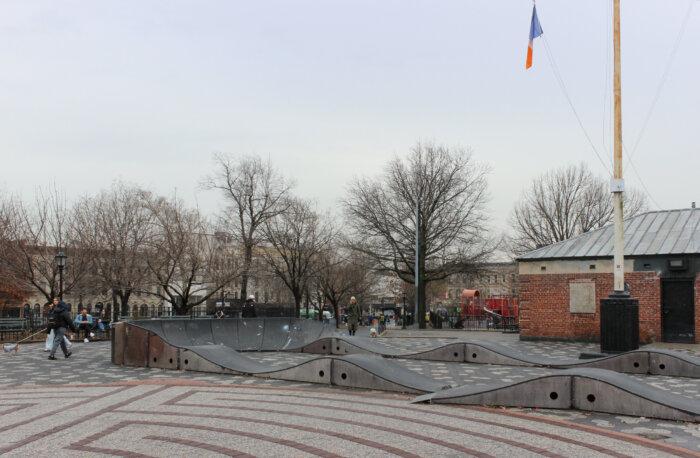 skateboard ramp at maria hernandez park