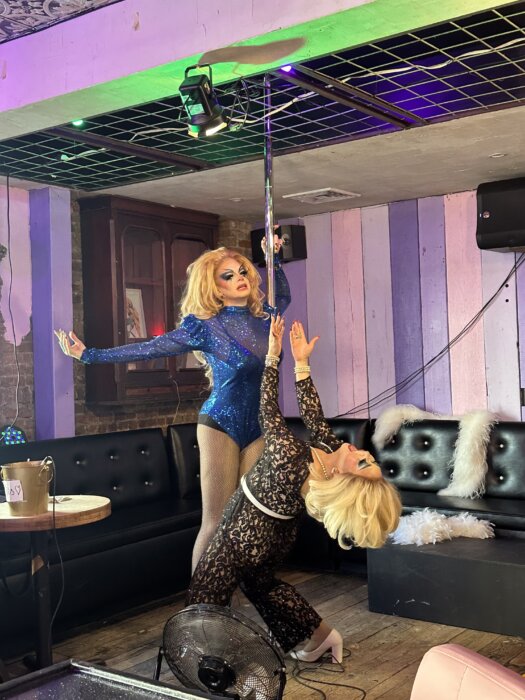 drag queens at dromedary bar