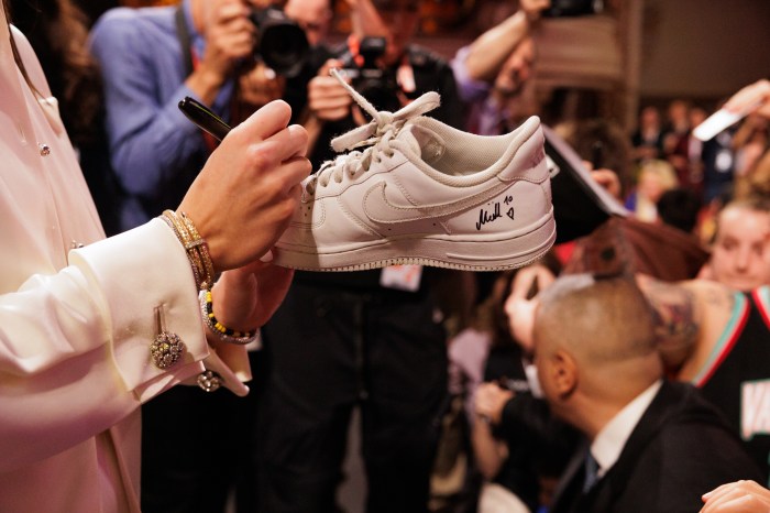 Fans handed over everything from jerseys to shoes.