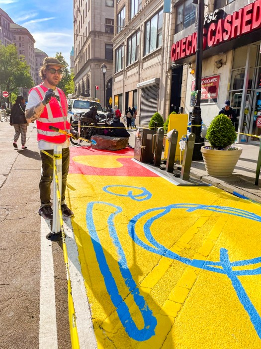 Austrian artist, BOICUT, said he's looking to infuse American pop culture and hints of Austrian art in the paintings.
