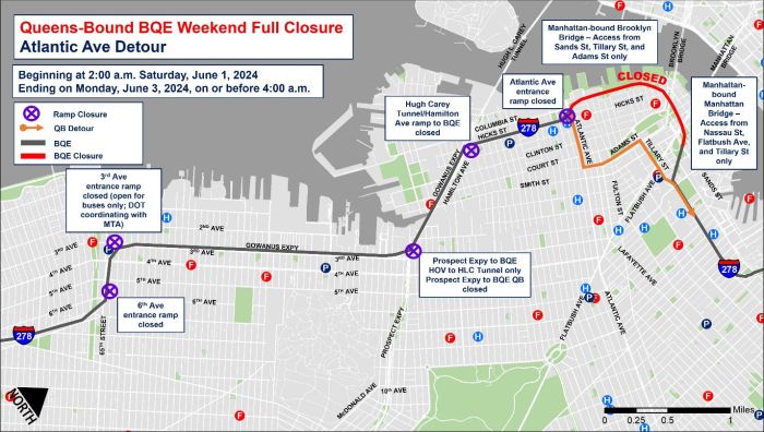 brooklyn-queens expressway detour