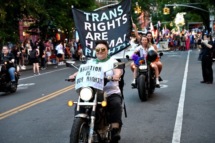 dykes on bikes at brooklyn pride