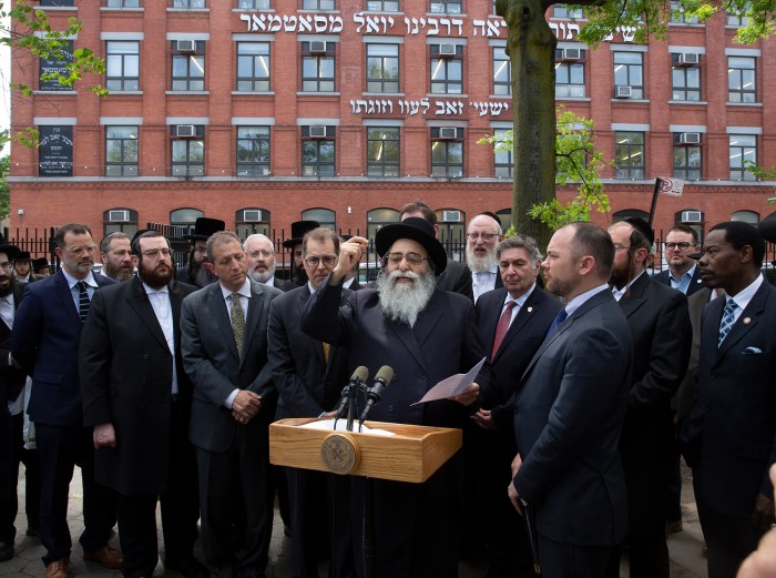 press conference about antisemitism