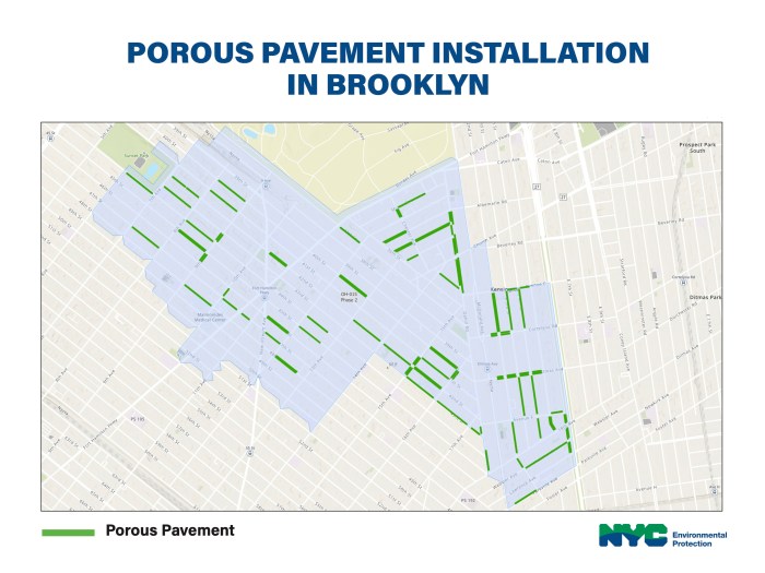 porous pavement map