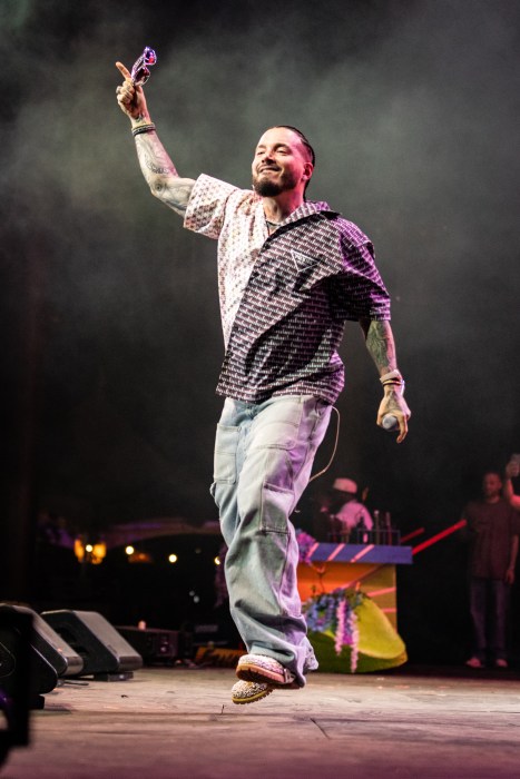 J Balvin leads a fire set at a Celebrate Brooklyn! showcase.