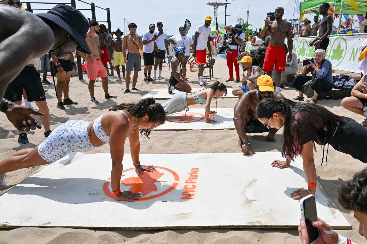 people compete at Brooklyn Beach Sports Festival