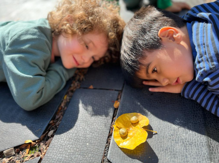 kid in park at french clinton hill preschool