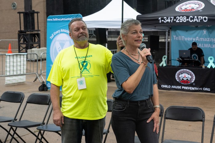Stacey Sager at T.E.A.L. walk