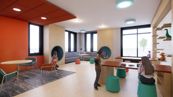 rendering of activity room