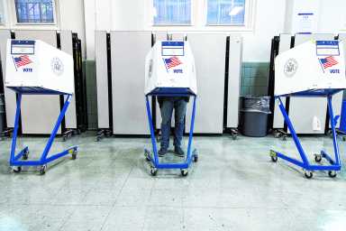 voters in booths voter guide brooklyn