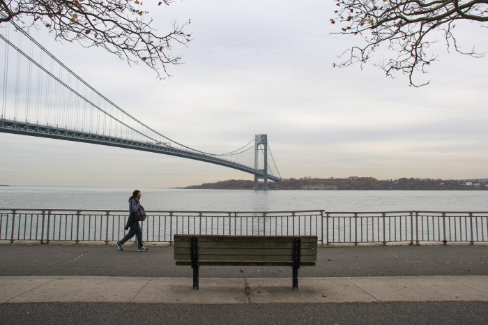 verrazzano-narrows bridge and pedestrian
