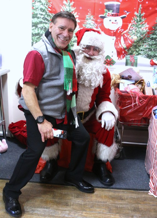 RCS founder with Santa