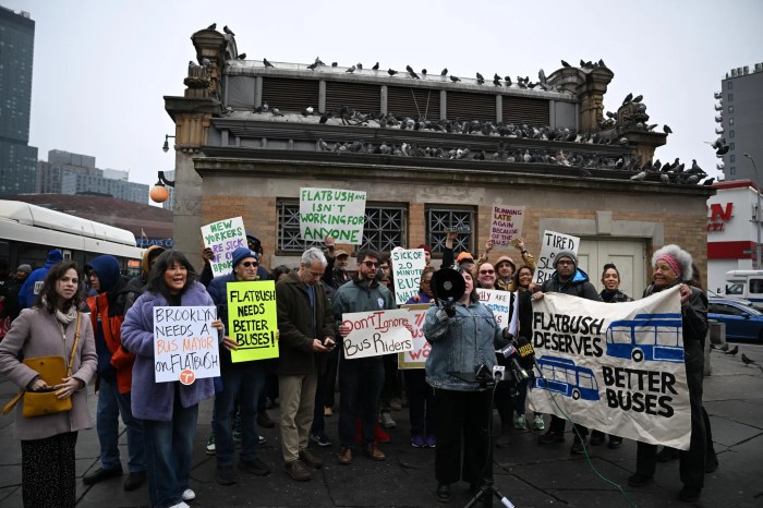 bus service rally