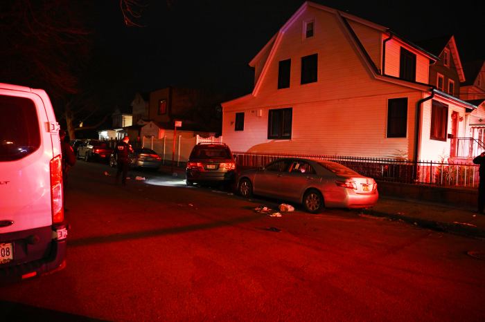 aftermath of car crash in canarsie