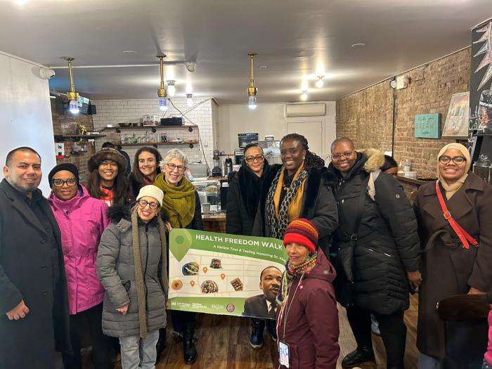 stop on martin luther king health walk