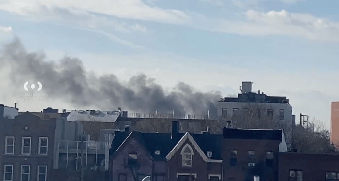 video smoke from auto pound fire