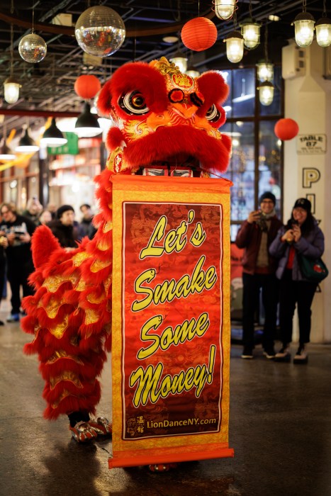 lion dancer lunar new year