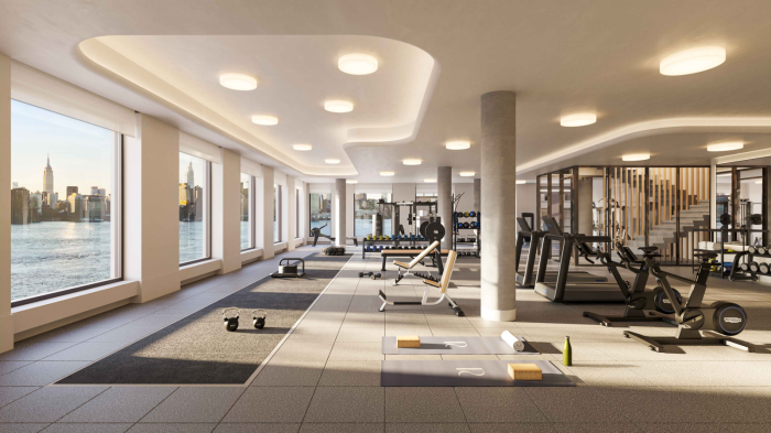 gym at the riverie