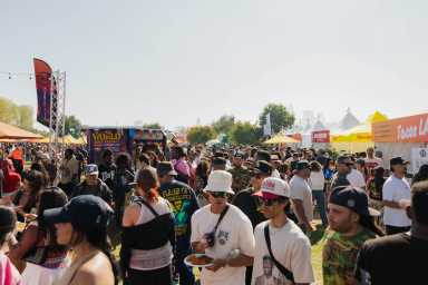 crowd at family style food festival